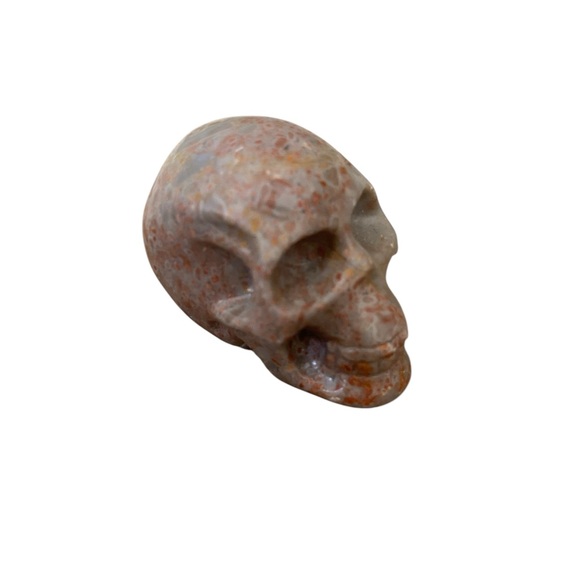 Medium Sunstone Skull All Natural Crystal Carving - Picture 9 of 11